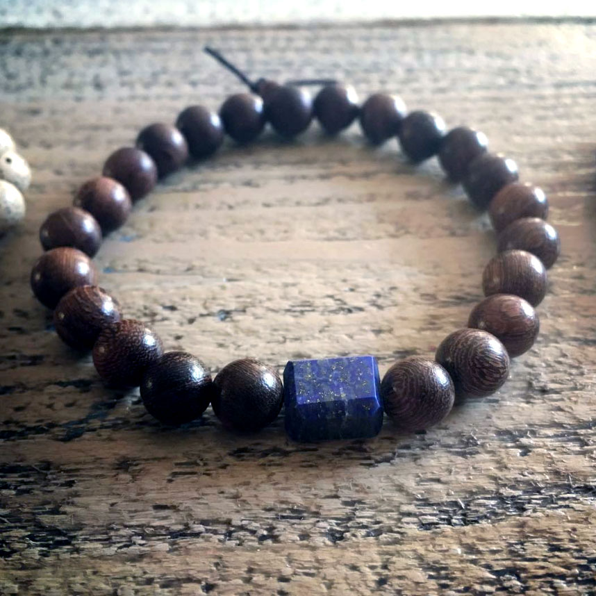 armband kralen en lapis lazuli