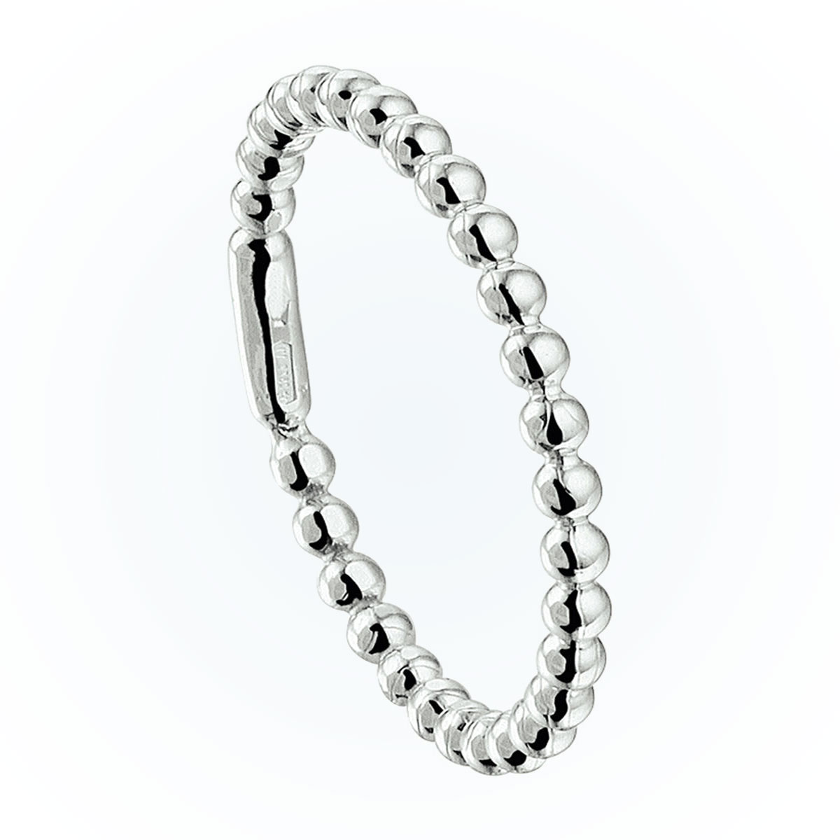 14k Geelgouden Aanschruifring met Bolletjes - Afbeelding 5