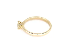 Geelgouden Verlovingsring Met Diamant