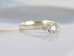 Geelgouden ring Havana met Diamant
