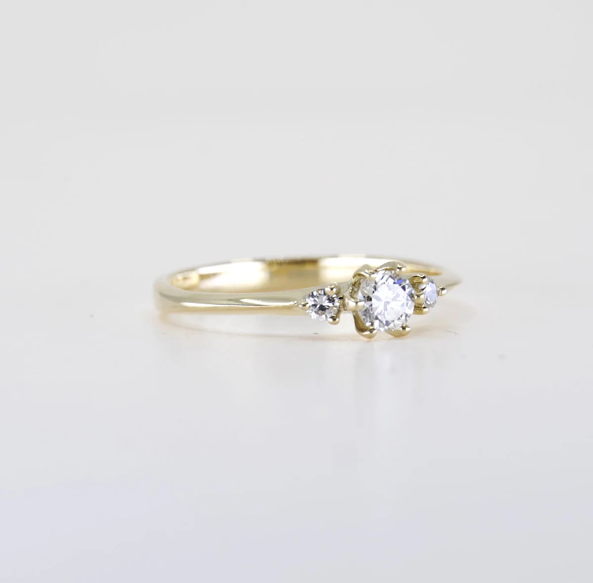 Geelgouden ring Havana met Diamant