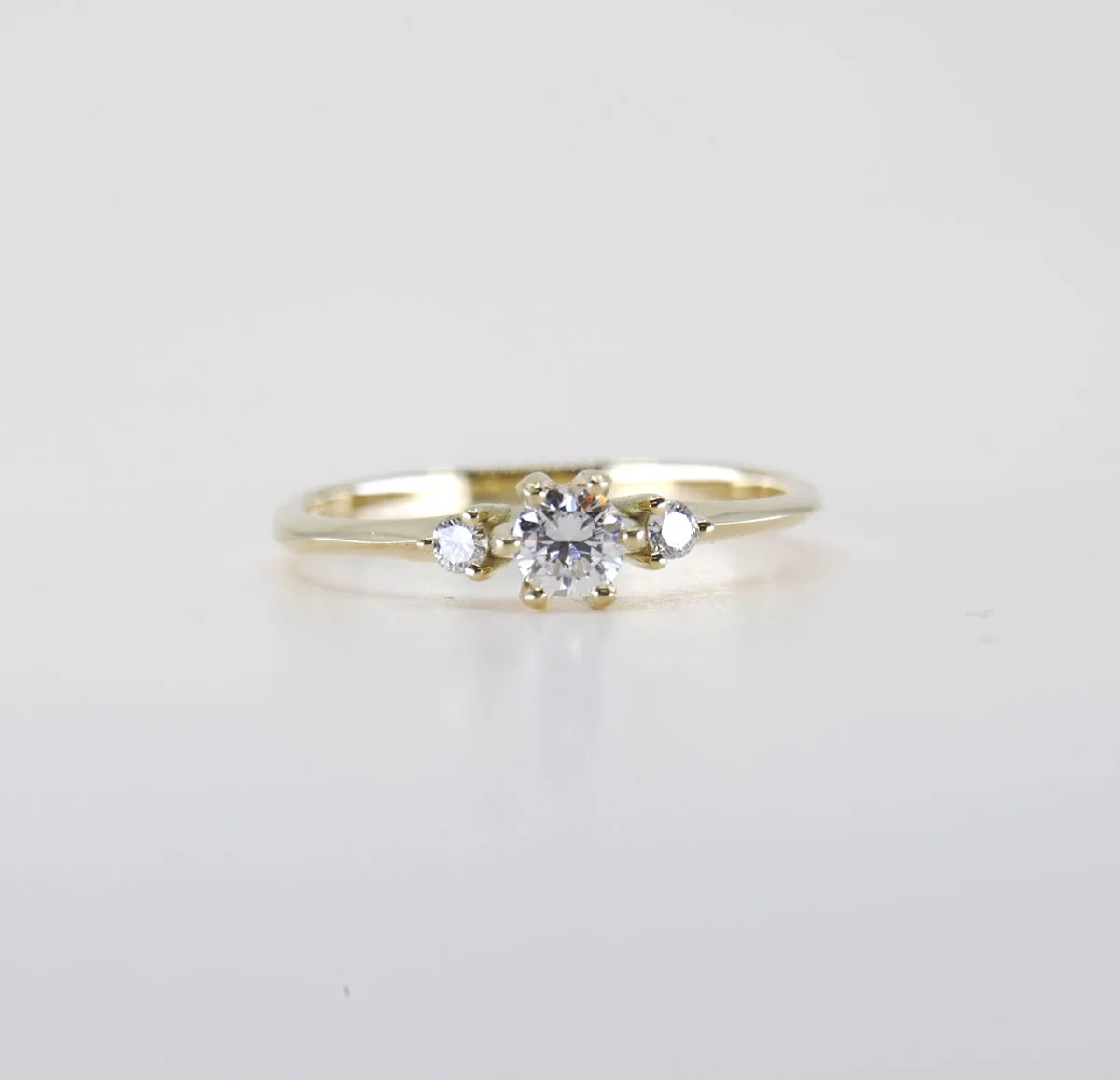 Geelgouden ring Havana met Diamant