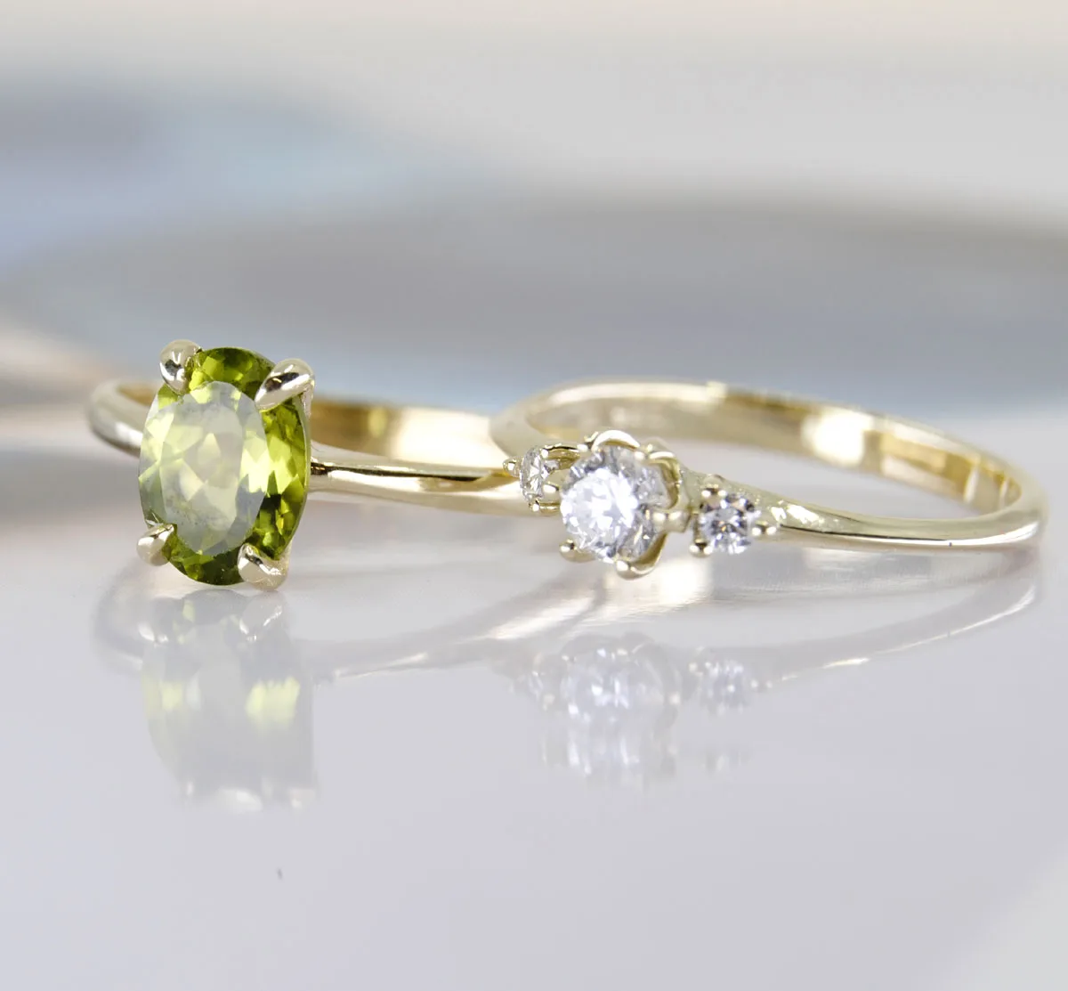 Geelgouden ring Costa Rica Geelgouden ring Havana met Diamant