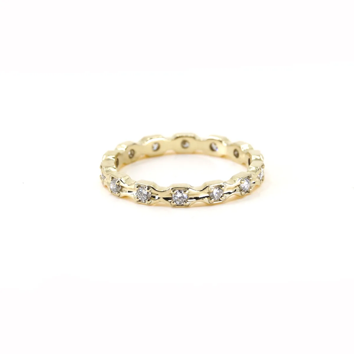 14K Gouden ring Vicotoria met Diamant