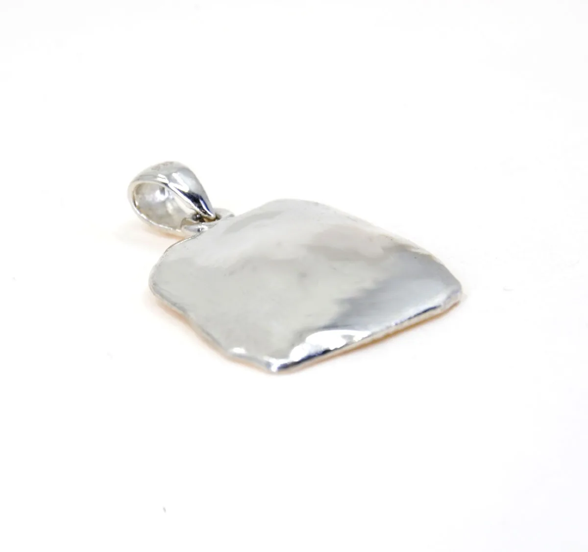 Zilveren hanger met vingerafdruk