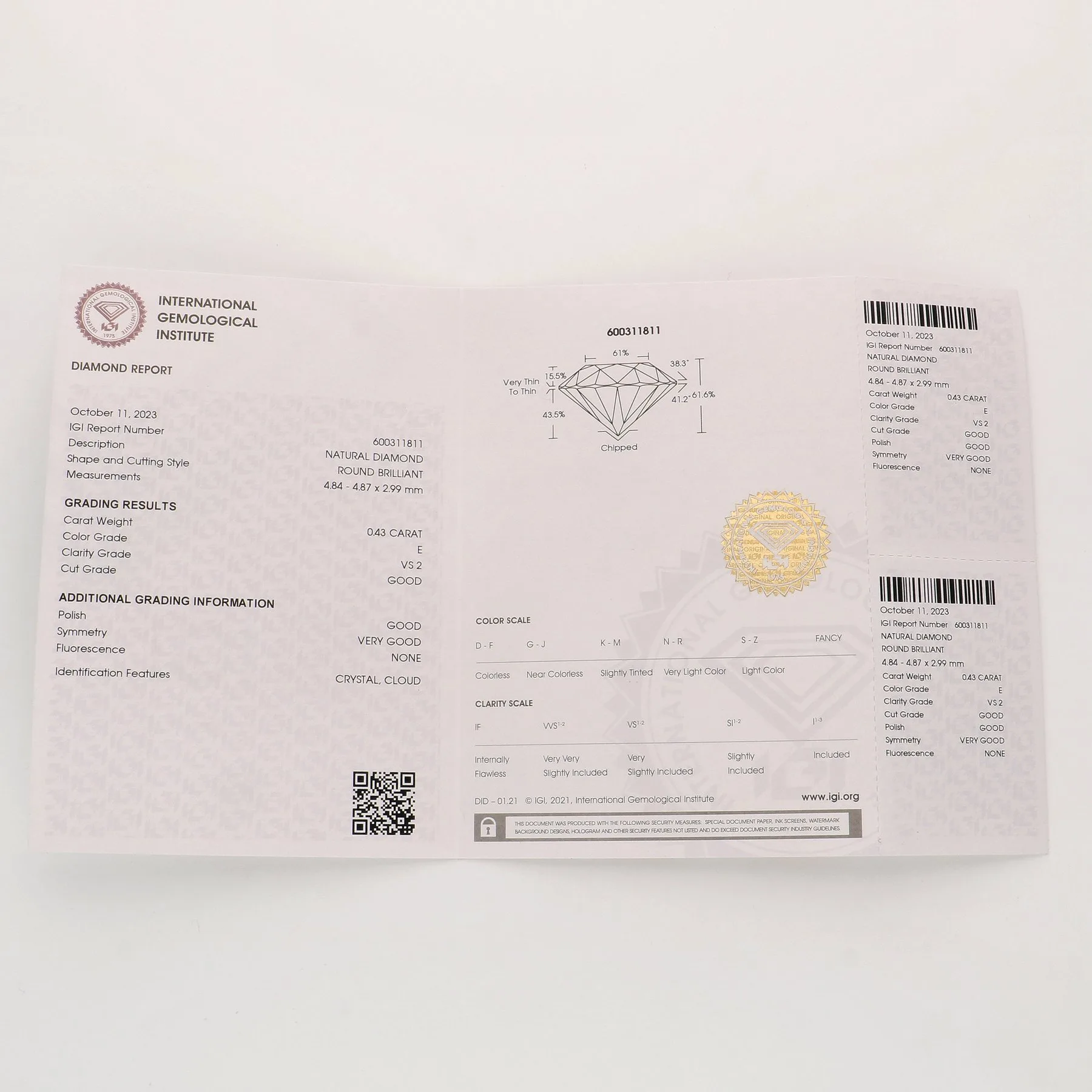 Geelgouden ring Moraine met Diamant 0,55crt