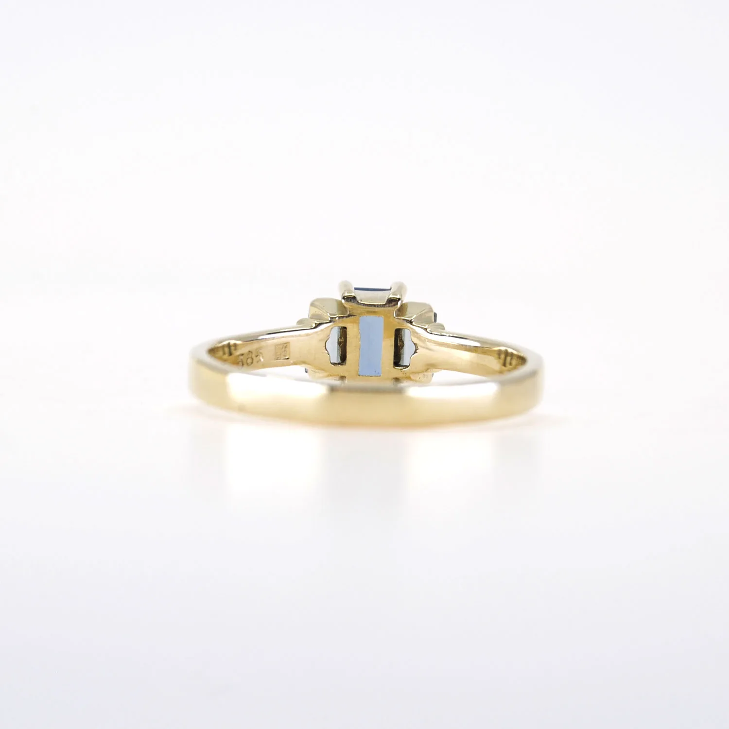 Geelgouden ring Toronto met Topaas