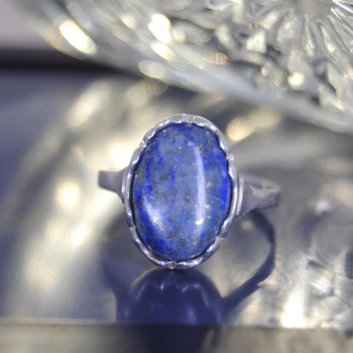Zilveren ring La Serena met Lapis Lazuli