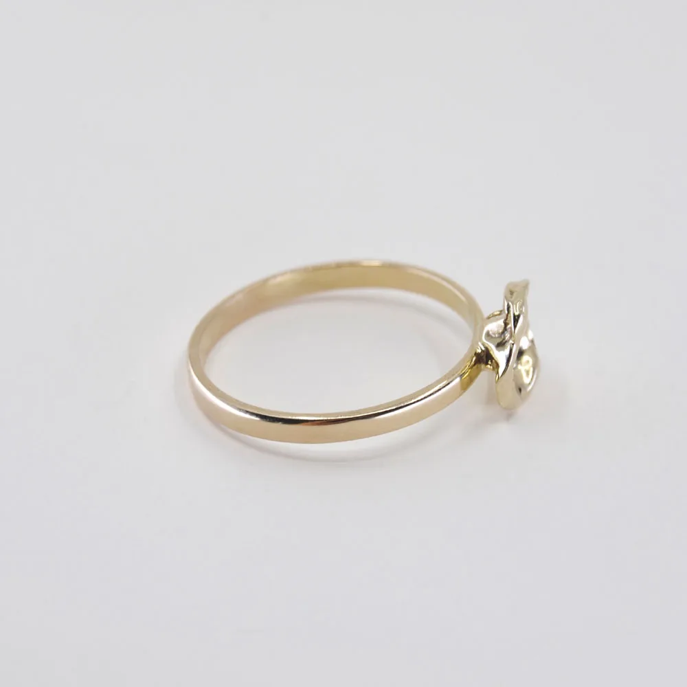 14K Gouden ring met nugget