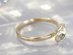 14K Gouden ring met nugget 14K Gouden ring met nugget
