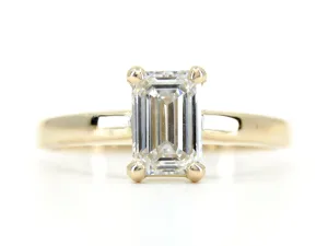 emerald cut Diamant ring