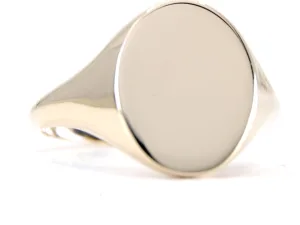 14k geelgouden ovale zegelring 14k geelgouden ovale zegelring